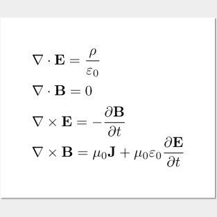 Maxwell's equations Posters and Art